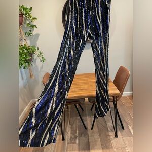 Sequin flare pants/bells